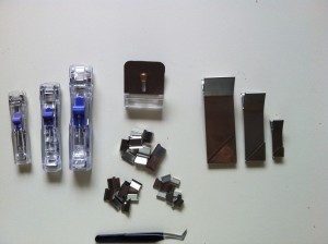 Components of mitering/binding tool